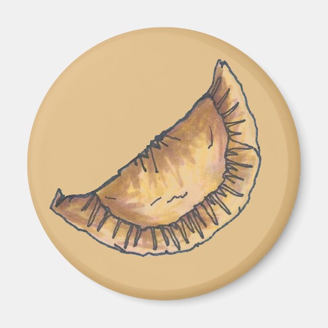 Empanadas Latin South American Fried Pastries Food Magnet (Front)