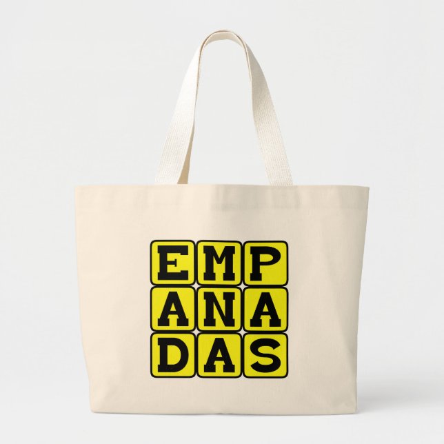 Empanadas, Mexican Meal Large Tote Bag (Front)