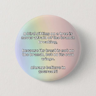 Empath Belief Positive Encouragement Quote 6 Cm Round Badge