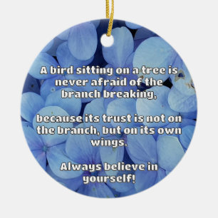 Empath Belief Positive Encouragement Quote Ceramic Tree Decoration