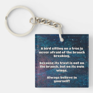 Empath Belief Positive Encouragement Quote  Key Ring