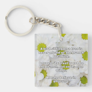 Empath Belief Positive Encouragement Quote Key Ring
