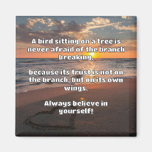 Empath Belief Positive Encouragement Quote  Magnet