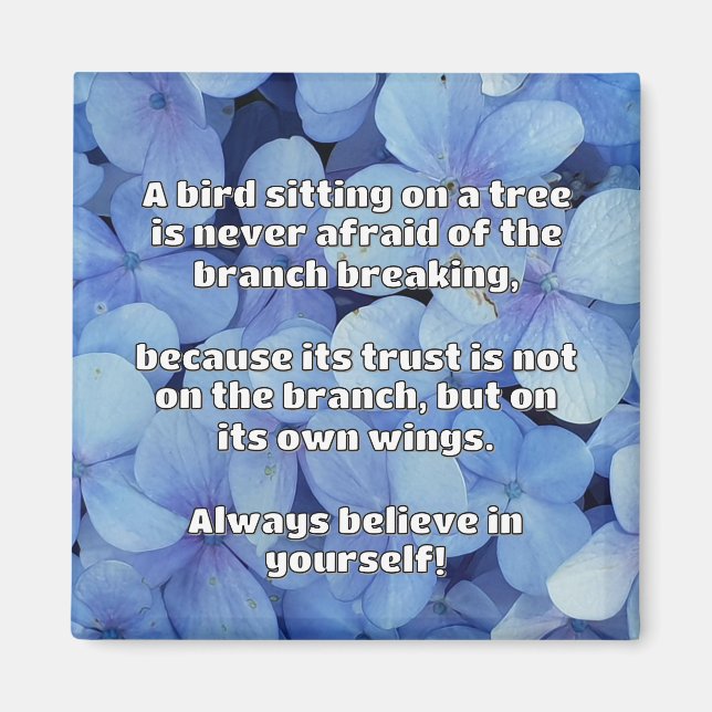 Empath Belief Positive Encouragement Quote  Magnet (Front)