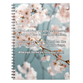 Empath Belief Positive Encouragement Quote Notebook