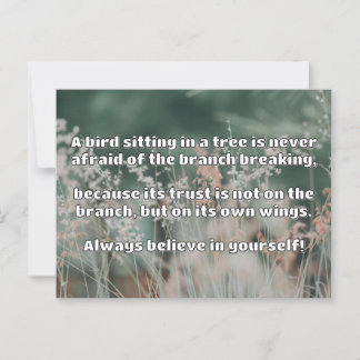 Empath Belief Positive Encouragement Quote  Postcard