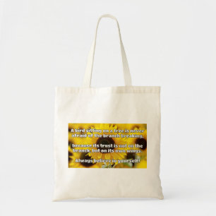 Empath Belief Positive Encouragement Quote  Tote Bag
