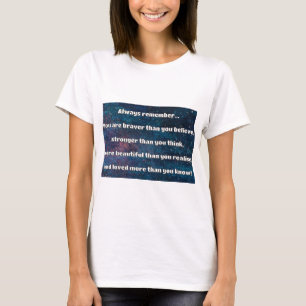 Empath Bravery Positive Encouragement Quote T-Shirt