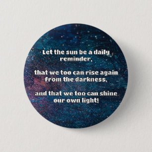 Empath Shine Positive Encouragement Quote 6 Cm Round Badge