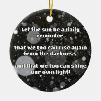 Empath Shine Positive Encouragement Quote Ceramic Tree Decoration