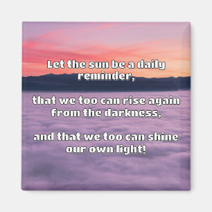 Empath Shine Positive Encouragement Quote Magnet