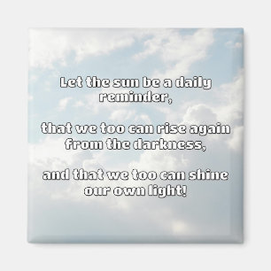Empath Shine Positive Encouragement Quote Magnet