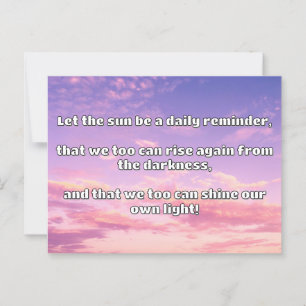 Empath Shine Positive Encouragement Quote  Postcard