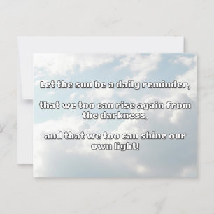 Empath Shine Positive Encouragement Quote Postcard