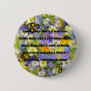 Empath Strength Positive Quote Encouragement 6 Cm Round Badge