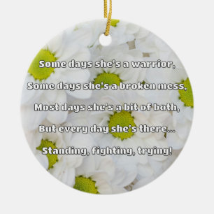 Empath Strength Positive Quote Encouragement Ceramic Tree Decoration