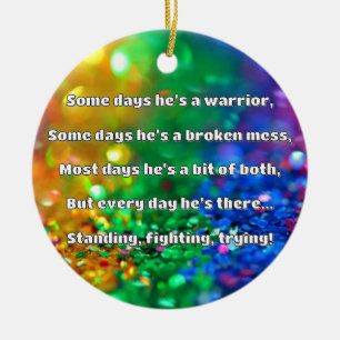 Empath Strength Positive Quote Encouragement Ceramic Tree Decoration
