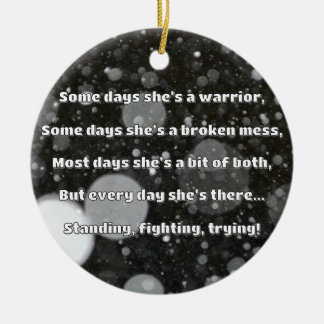 Empath Strength Positive Quote Encouragement Ceramic Tree Decoration