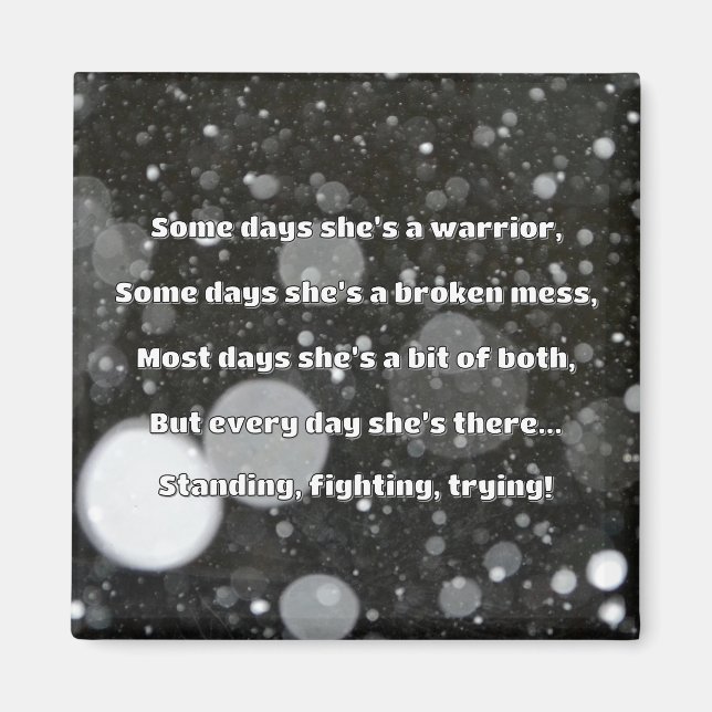 Empath Strength Positive Quote Encouragement  Magnet (Front)