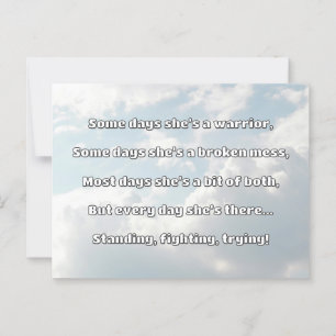 Empath Strength Positive Quote Encouragement Postcard