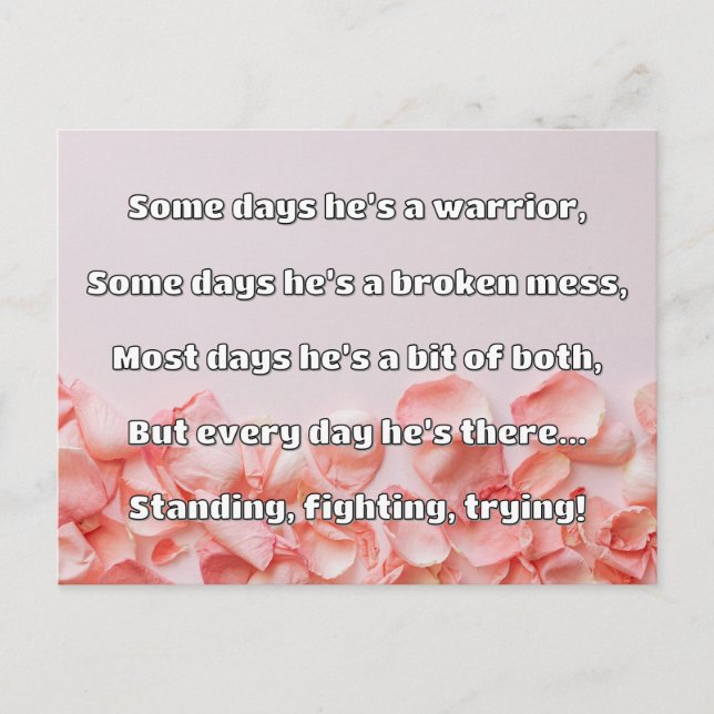 Empath Strength Positive Quote Encouragement  Postcard (Front)