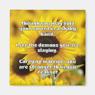 Empath Warrior Positive Quote Encouragement Magnet