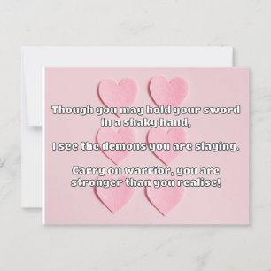 Empath Warrior Positive Quote Encouragement  Postcard