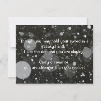 Empath Warrior Positive Quote Encouragement Postcard