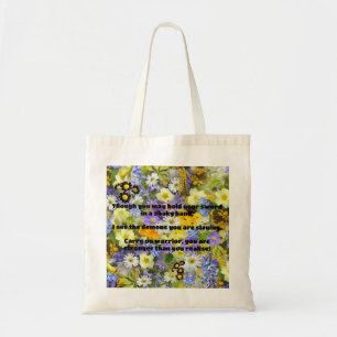 Empath Warrior Positive Quote Encouragement Tote Bag