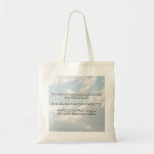 Empath Warrior Positive Quote Encouragement Tote Bag