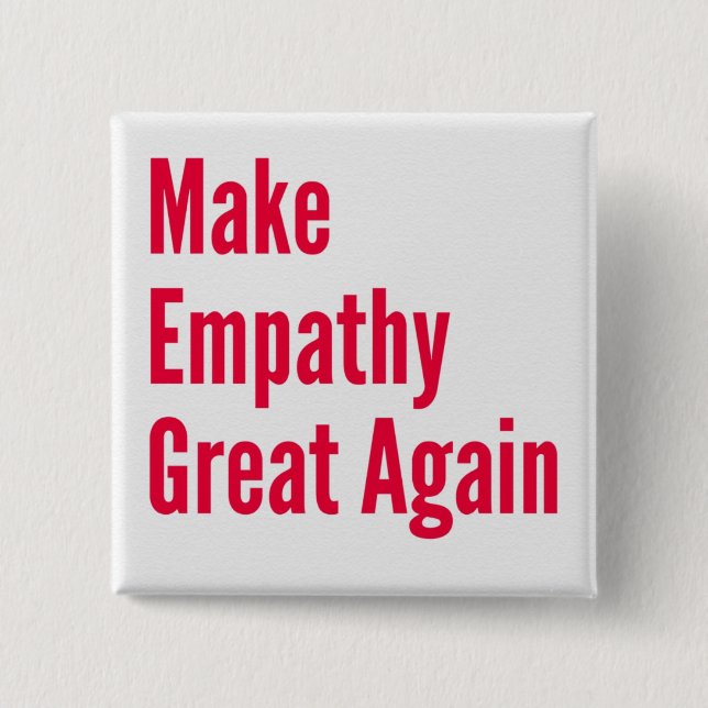 Empathy 15 Cm Square Badge (Front)