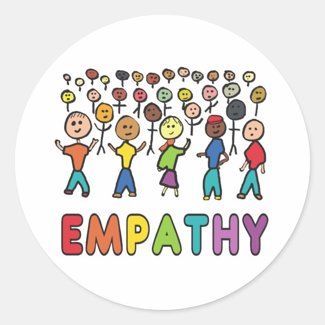 Empathy Classic Round Sticker (Front)