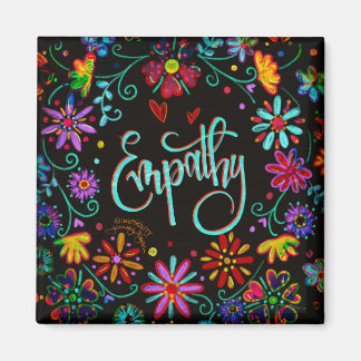 Empathy Floral Trendy ONE WORD Inspirivity Magnet