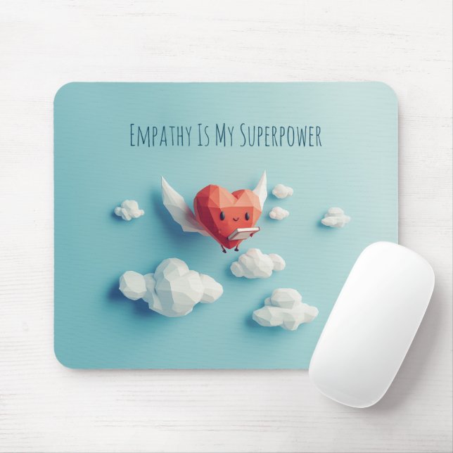 Empathy Is My Superpower UX Mouse Pad (With Mouse)