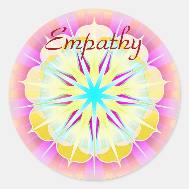 Empathy (Virtue sticker) Classic Round Sticker (Front)