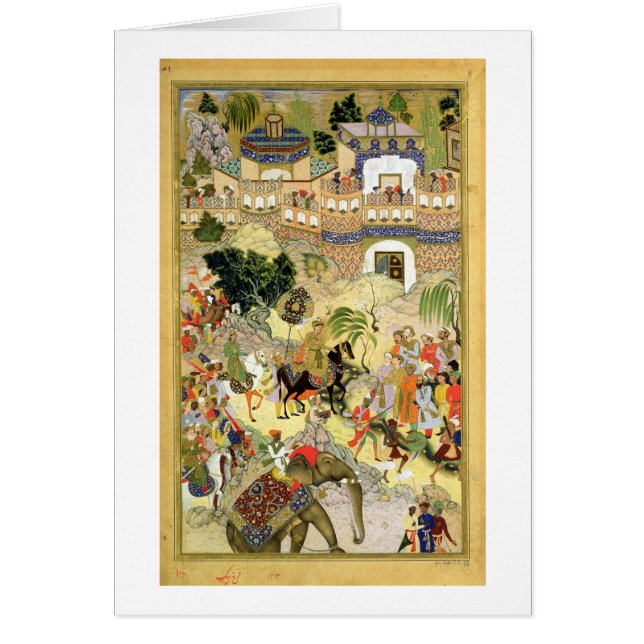 Emperor Akbar's triumphant entry into Surat, from (Front)