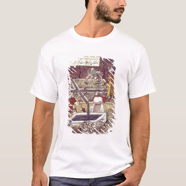 Emperor Babur and his architect plan T-Shirt (Front)