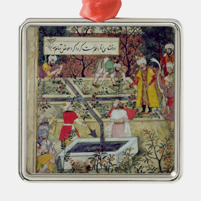 Emperor Babur Metal Tree Decoration (Front)