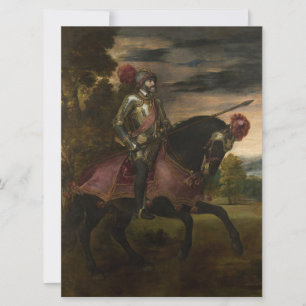 Emperor Charles V on Horseback (by Titian) Card