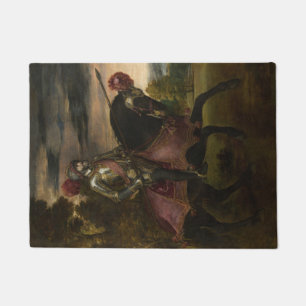 Emperor Charles V on Horseback (by Titian) Doormat
