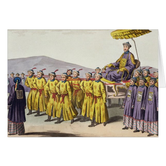 Emperor Ch'ien Lung carried in Triumph, plate 18 f (Front Horizontal)