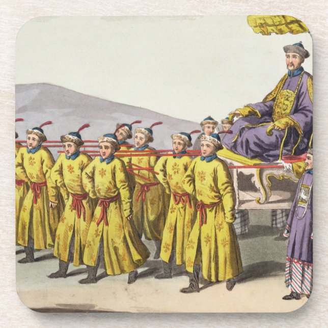 Emperor Ch'ien Lung carried in Triumph, plate 18 f Coaster (Front)