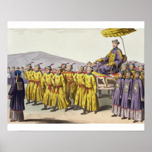 Emperor Ch'ien Lung carried in Triumph, plate 18 f Poster