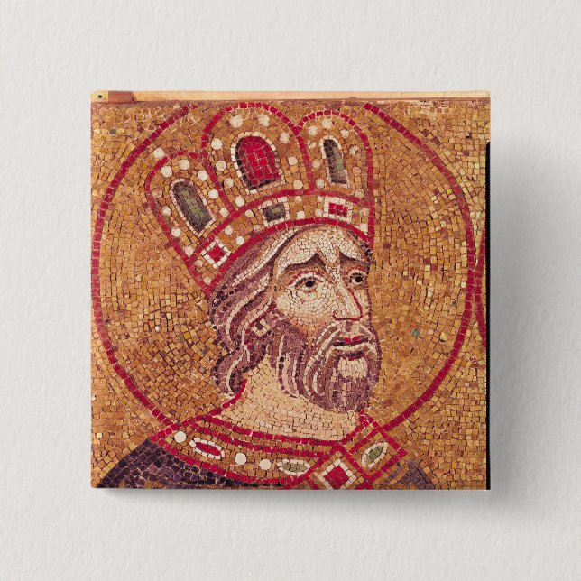 Emperor Constantine I  the Great 15 Cm Square Badge (Front)