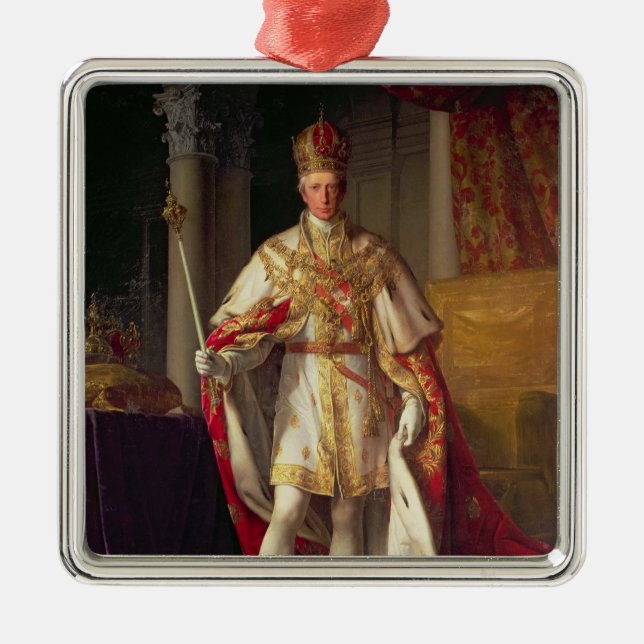 Emperor Franz II of Austria Metal Tree Decoration (Front)