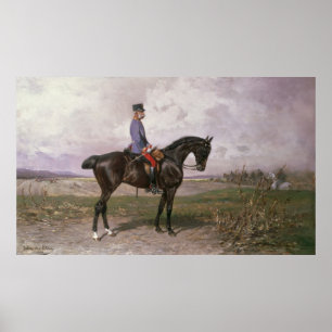Emperor Franz Joseph I on his Austrian horse Poster