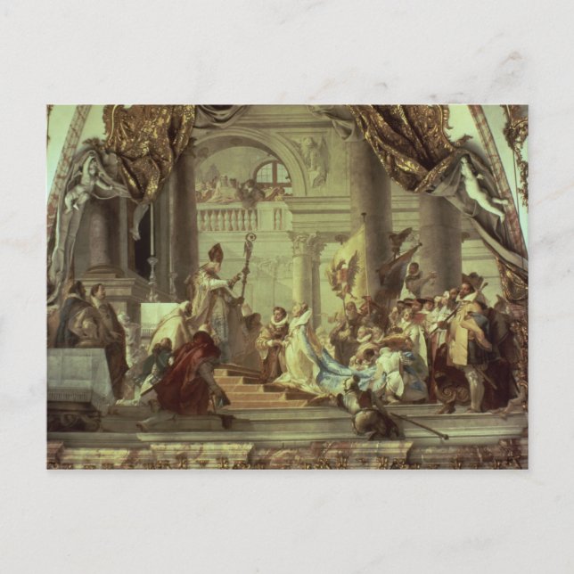 Emperor Frederick Barbarossa's wedding Postcard (Front)