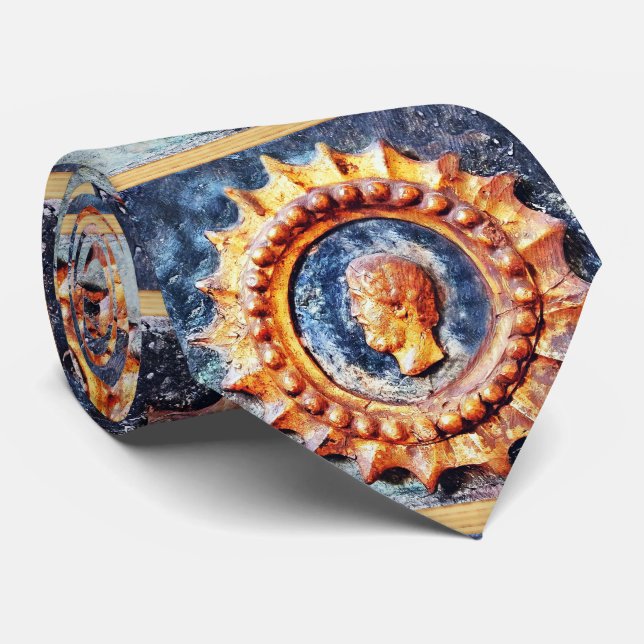 Emperor II Blu Neck Tie (Rolled)