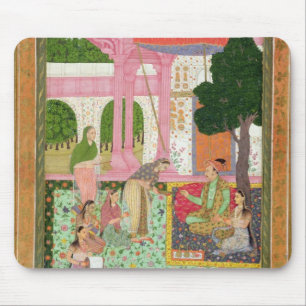 Emperor Jahangir (1569-1627) with his consort and Mouse Pad