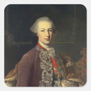 Emperor Joseph II of Germany Square Sticker